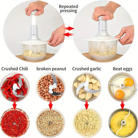 Imported Manual Hand Push Multifunctional Chopper