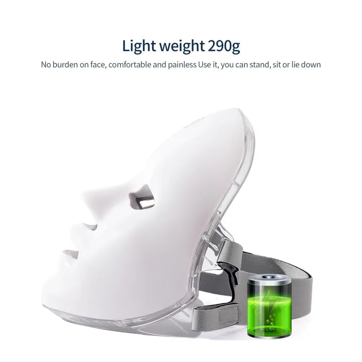 LED 7 Color Face Mask – Skin Rejuvenation & Anti-Acne Therapy