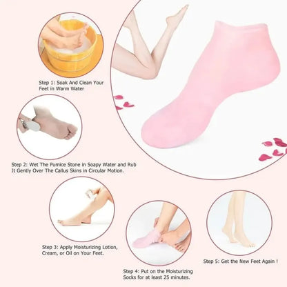 Silicone Moisturizing Socks