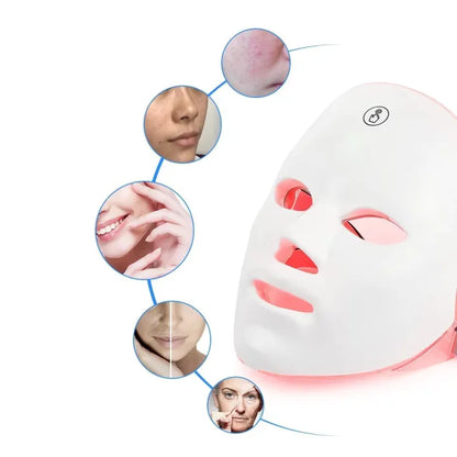 LED 7 Color Face Mask – Skin Rejuvenation & Anti-Acne Therapy