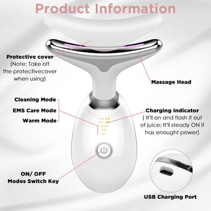 3 in 1 LED Face & Neck Massager