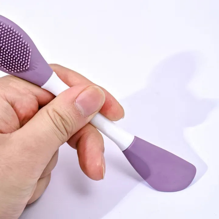 Silicone Double Head Facial Mask Brush
