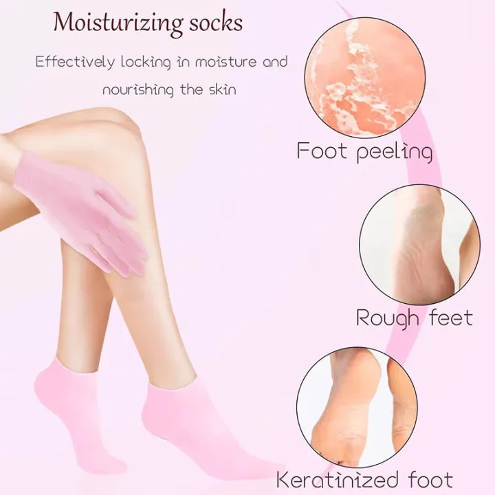 Silicone Moisturizing Socks