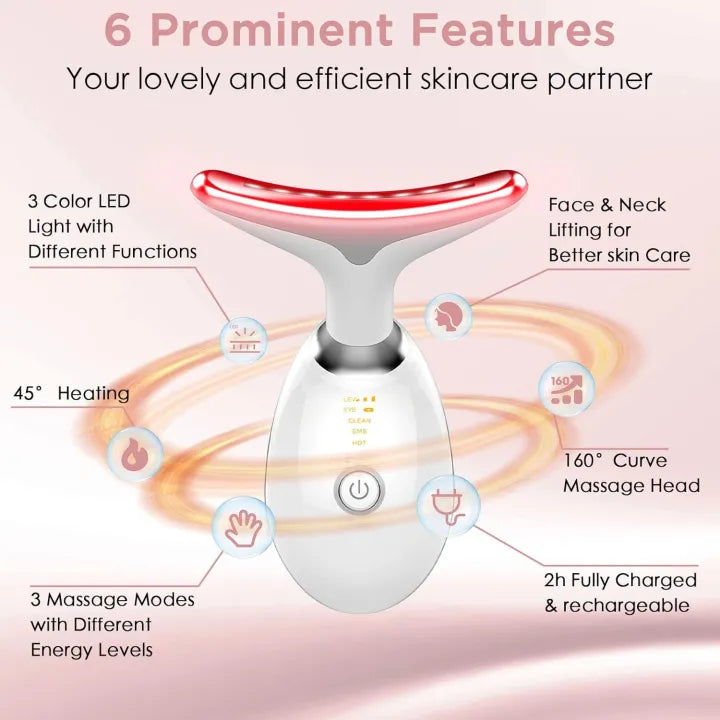 3 in 1 LED Face & Neck Massager