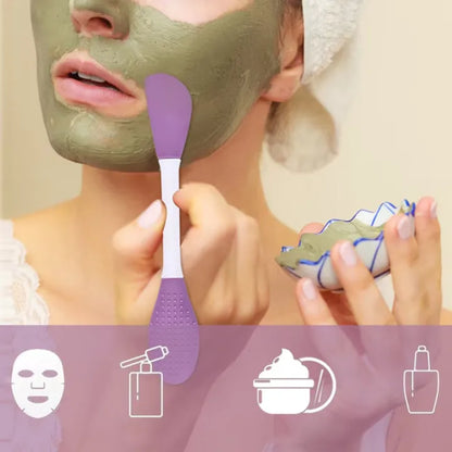 Silicone Double Head Facial Mask Brush