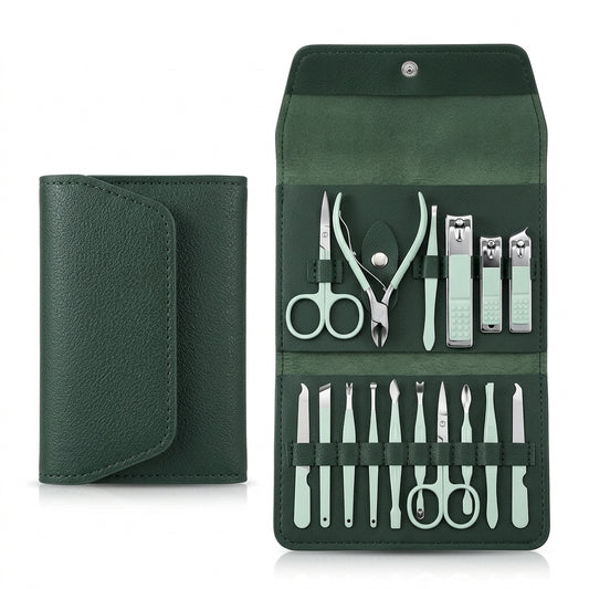 16 Pcs Manicure Pedicure Grooming Kit